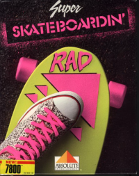 Super Skateboardin' Atari 7800 US box art